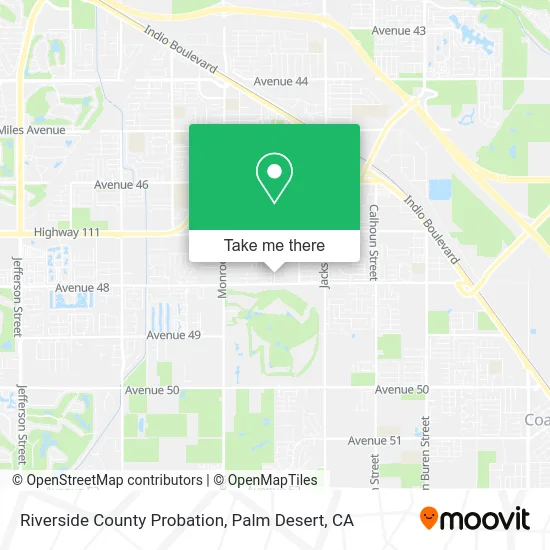 Riverside County Probation map