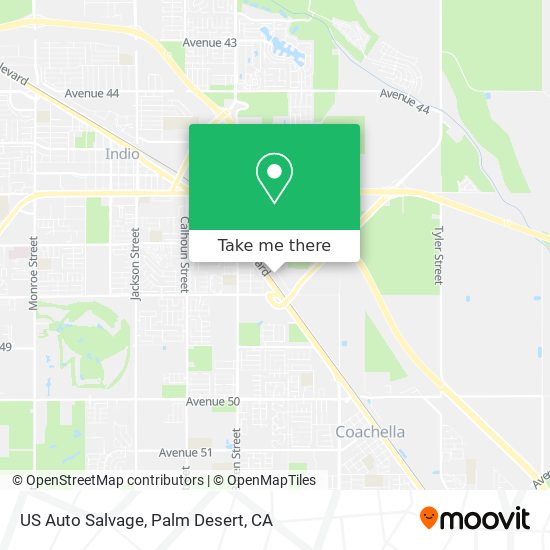 US Auto Salvage map