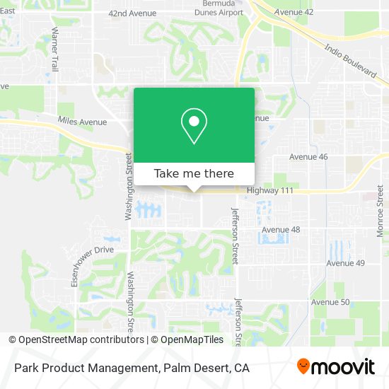 Park Product Management map