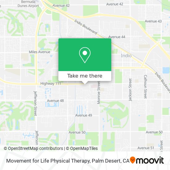 Mapa de Movement for Life Physical Therapy