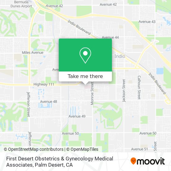 Mapa de First Desert Obstetrics & Gynecology Medical Associates