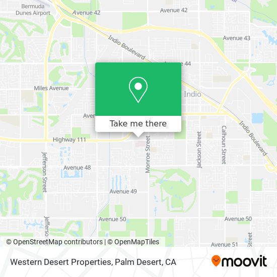Western Desert Properties map