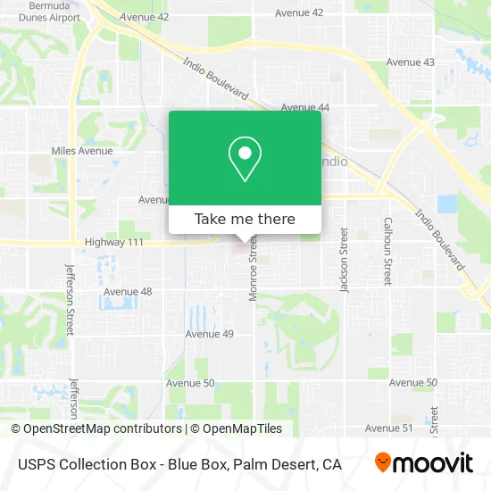 USPS Collection Box - Blue Box map