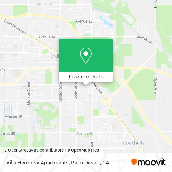 Villa Hermosa Apartments map