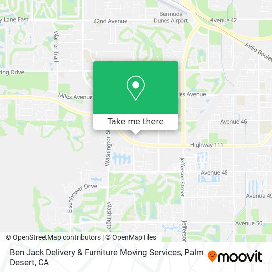 Ben Jack Delivery & Furniture Moving Services map
