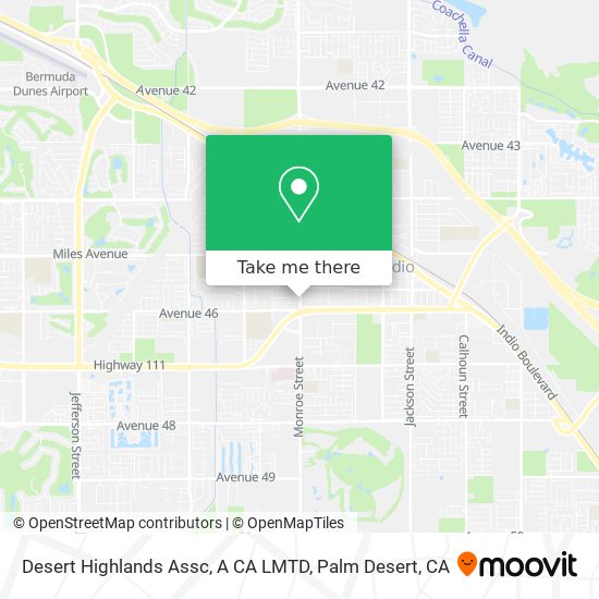 Mapa de Desert Highlands Assc, A CA LMTD