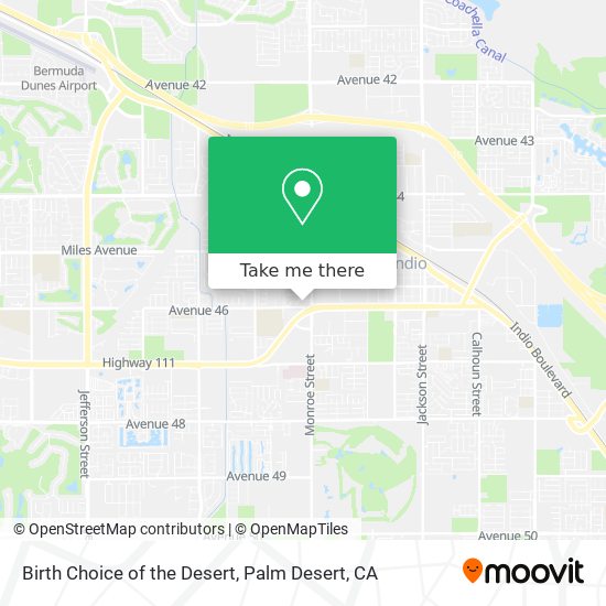 Birth Choice of the Desert map