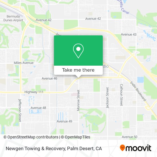 Mapa de Newgen Towing & Recovery