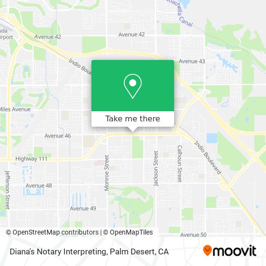 Diana's Notary Interpreting map