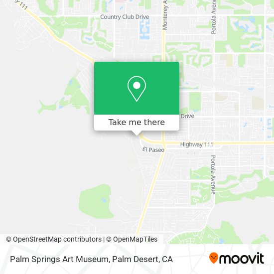 Mapa de Palm Springs Art Museum