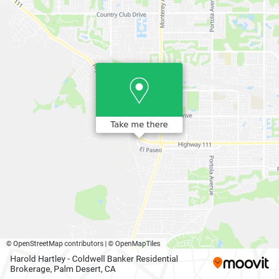 Mapa de Harold Hartley - Coldwell Banker Residential Brokerage