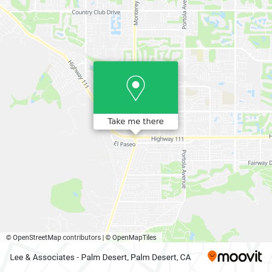 Lee & Associates - Palm Desert map