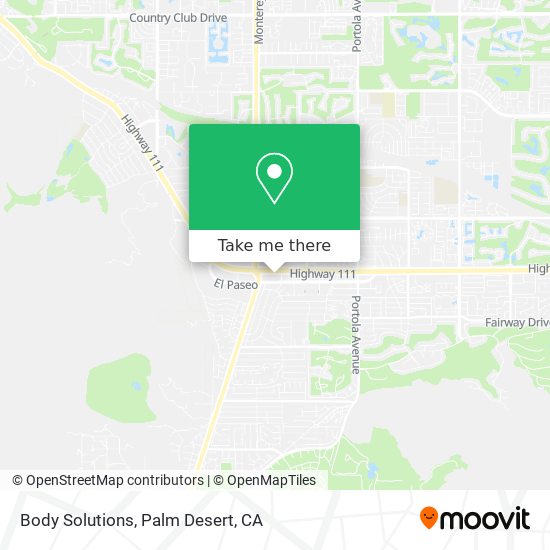 Body Solutions map