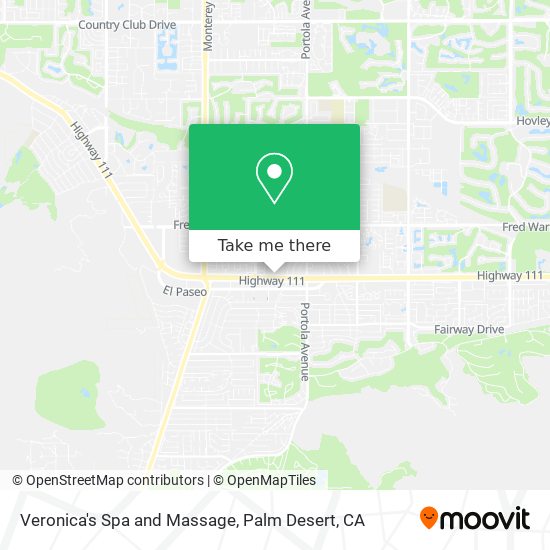 Veronica's Spa and Massage map