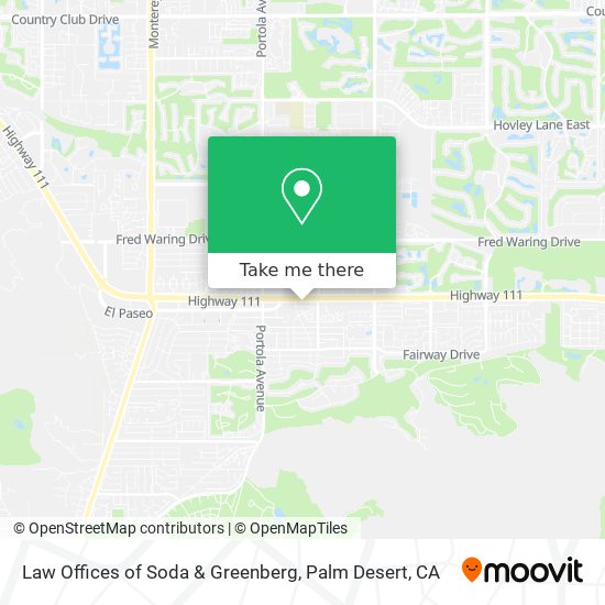 Law Offices of Soda & Greenberg map