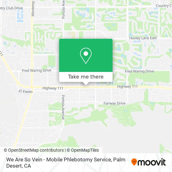 Mapa de We Are So Vein - Mobile Phlebotomy Service