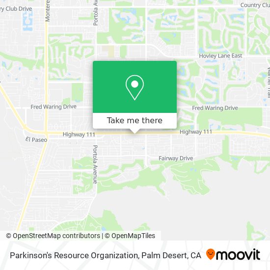 Parkinson's Resource Organization map