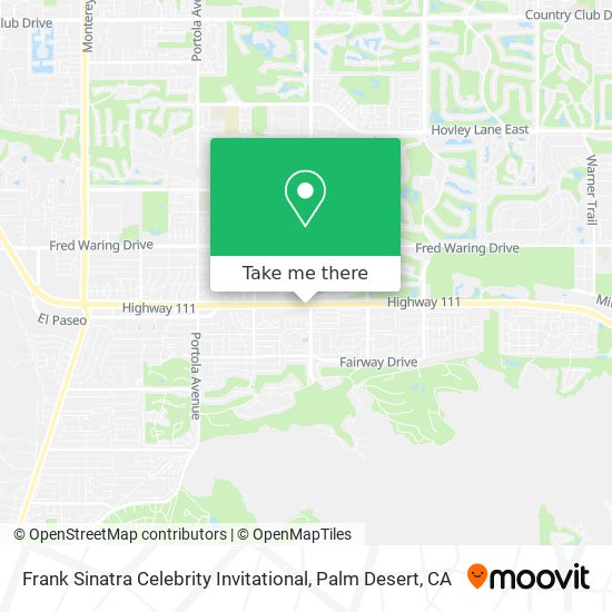 Mapa de Frank Sinatra Celebrity Invitational