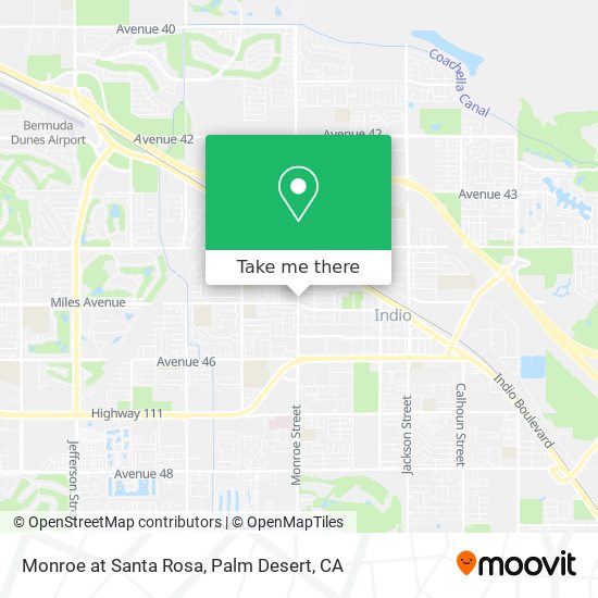 Monroe at Santa Rosa map