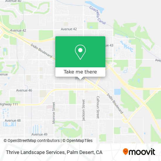 Thrive Landscape Services map