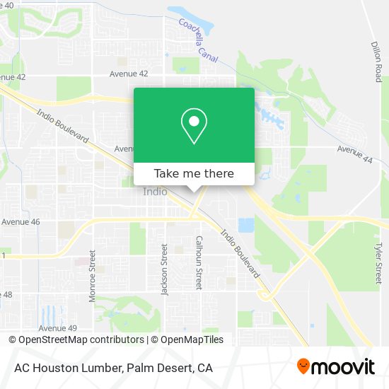 AC Houston Lumber map