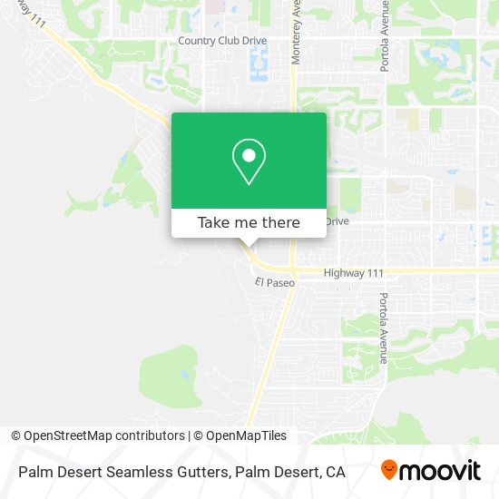 Palm Desert Seamless Gutters map