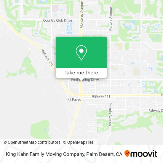 King Kahn Family Moving Company map