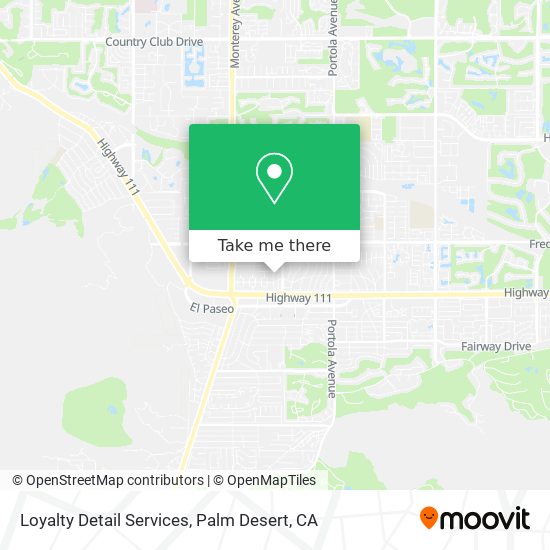 Loyalty Detail Services map