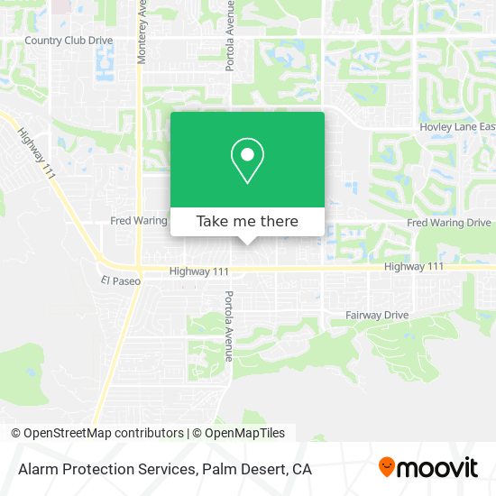 Mapa de Alarm Protection Services