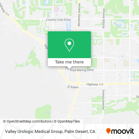 Valley Urologic Medical Group map