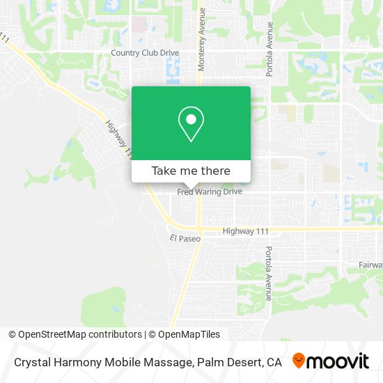 Crystal Harmony Mobile Massage map