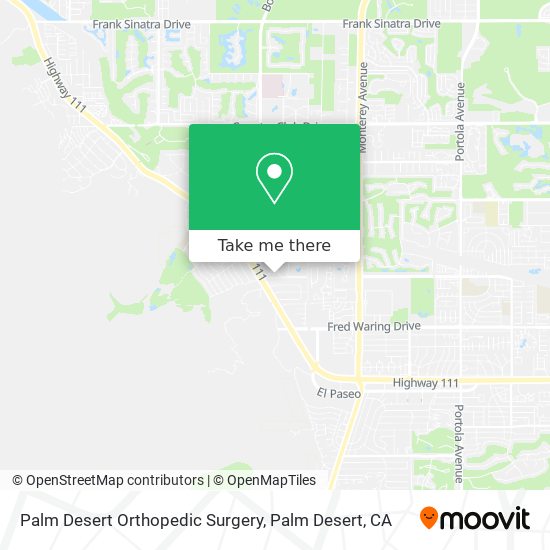 Mapa de Palm Desert Orthopedic Surgery