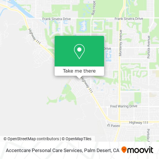Accentcare Personal Care Services map