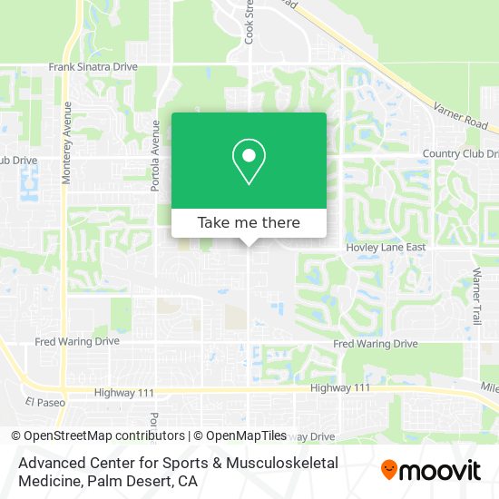 Advanced Center for Sports & Musculoskeletal Medicine map