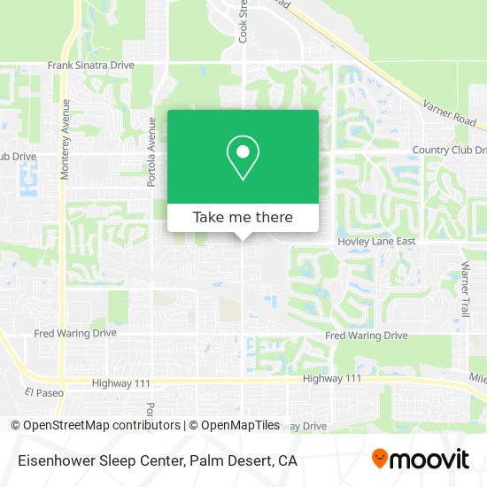 Eisenhower Sleep Center map