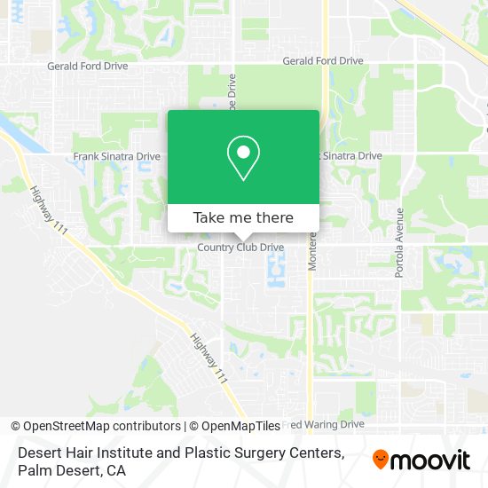 Desert Hair Institute and Plastic Surgery Centers map