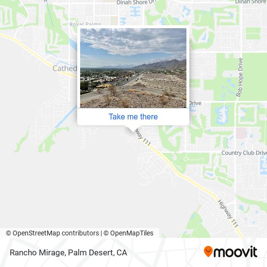 Rancho Mirage map