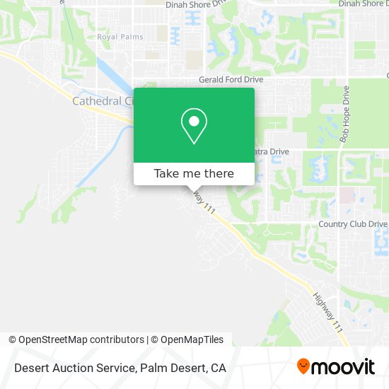 Desert Auction Service map