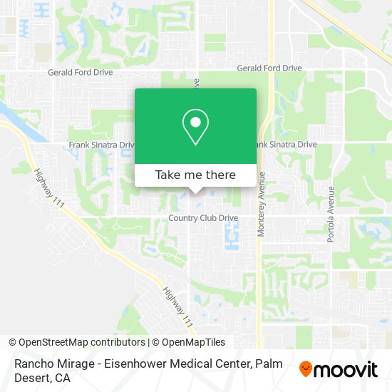 Rancho Mirage - Eisenhower Medical Center map