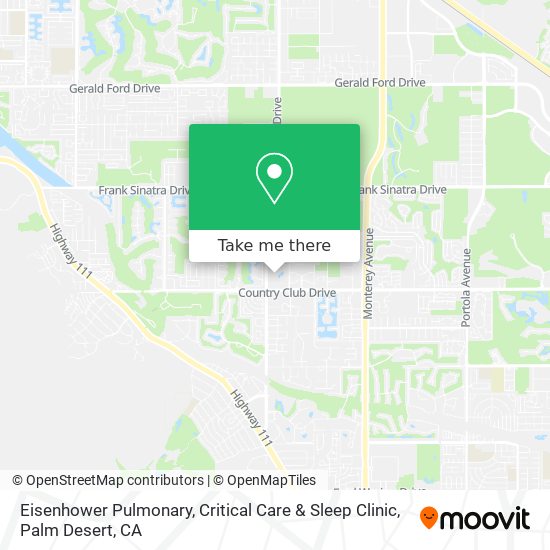 Eisenhower Pulmonary, Critical Care & Sleep Clinic map