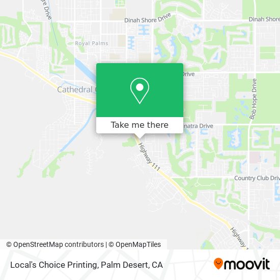 Local's Choice Printing map