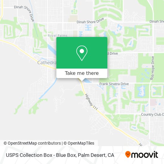 USPS Collection Box - Blue Box map