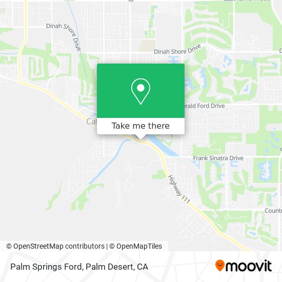 Palm Springs Ford map