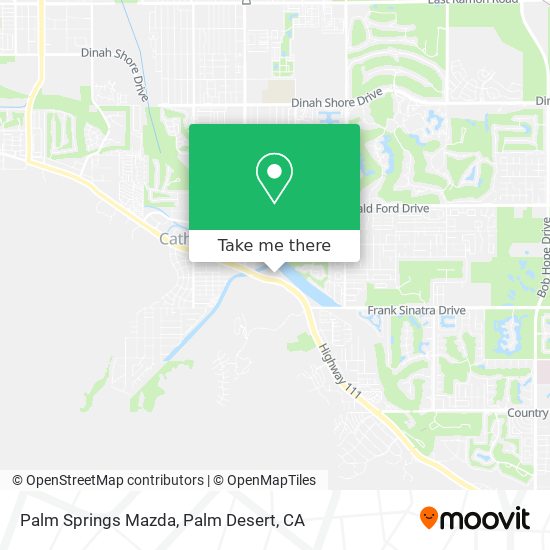 Palm Springs Mazda map