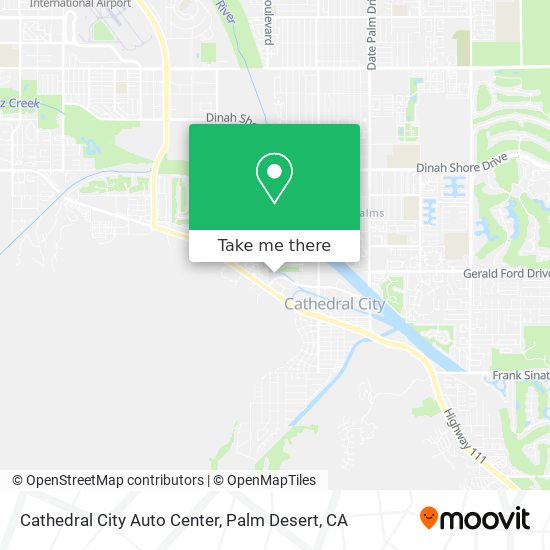 Cathedral City Auto Center map