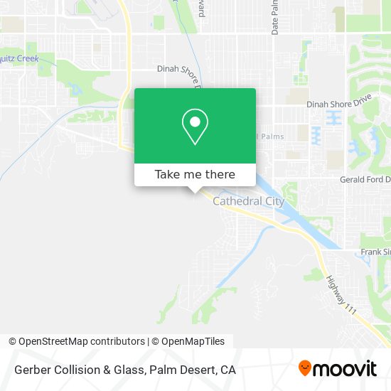 Mapa de Gerber Collision & Glass