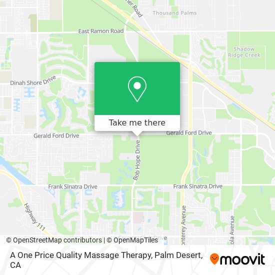 Mapa de A One Price Quality Massage Therapy