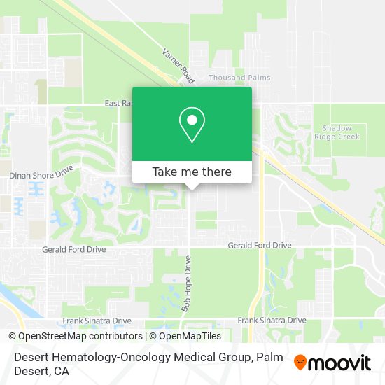 Desert Hematology-Oncology Medical Group map