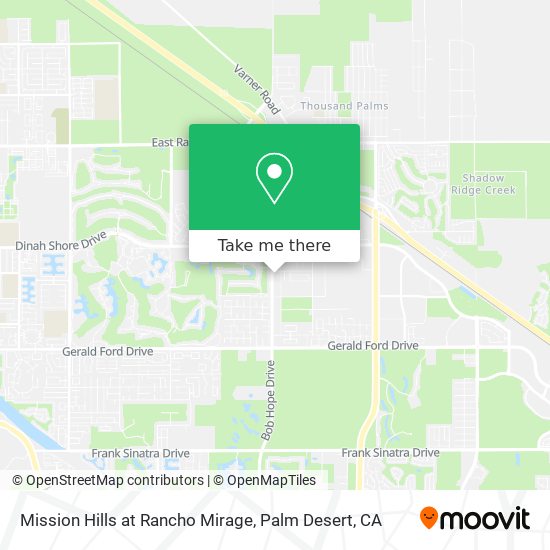 Mapa de Mission Hills at Rancho Mirage