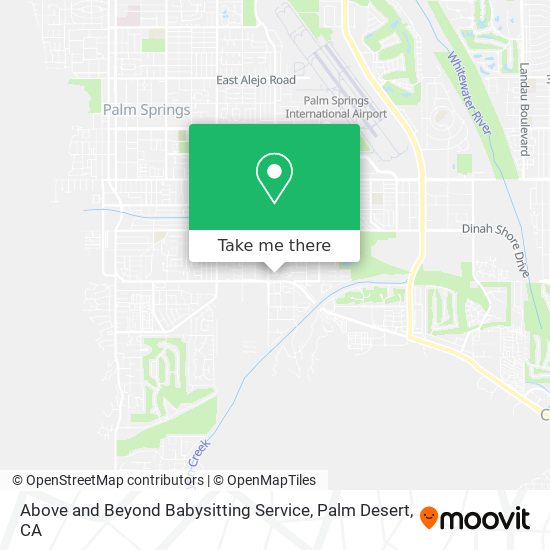 Above and Beyond Babysitting Service map